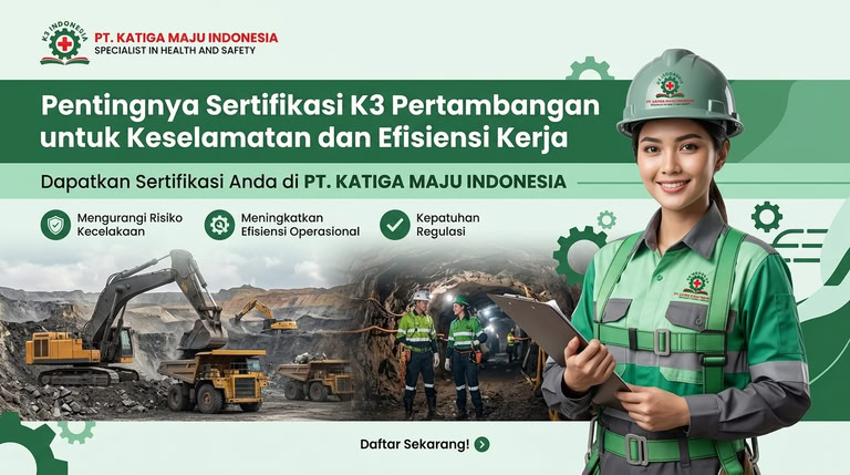banner pelatihan k3 pertambangan