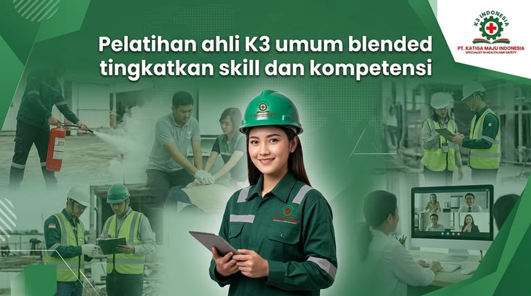 banner pelatihan k3 umum blended