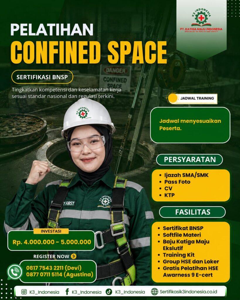 banner pelatihan confined space