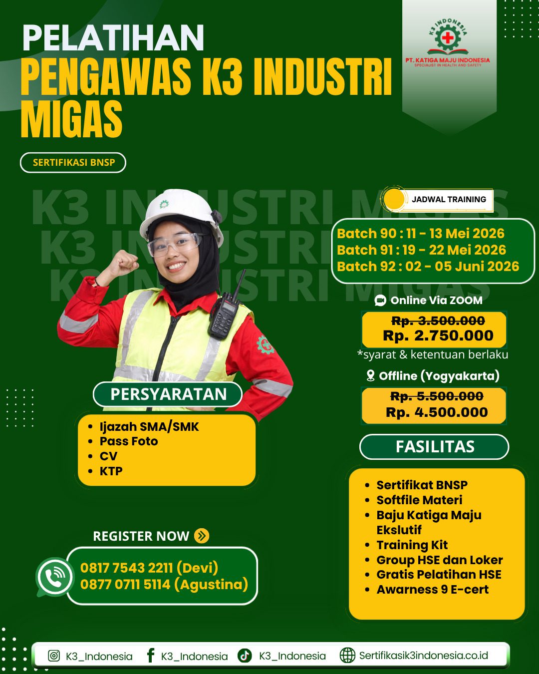 Banner pengawas k3 industri migas