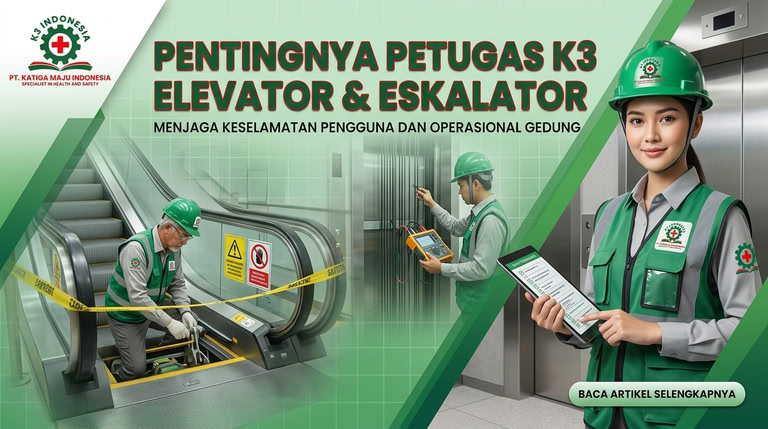 banner k3 elevator dan eskalator