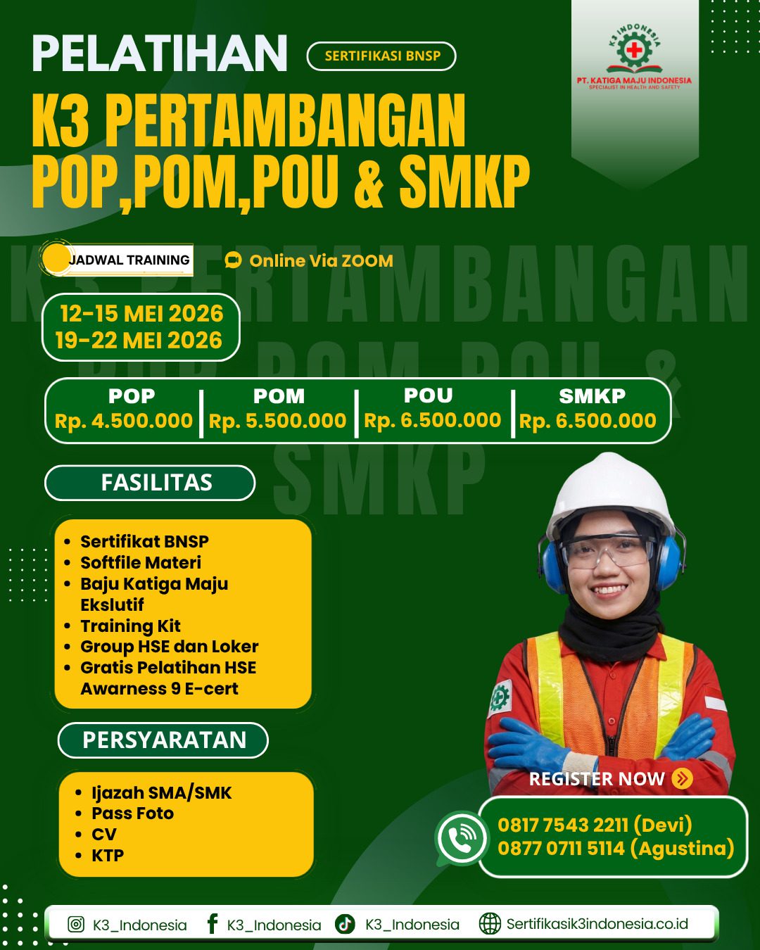 pelatihan pop pertambangan-pom pertambangan