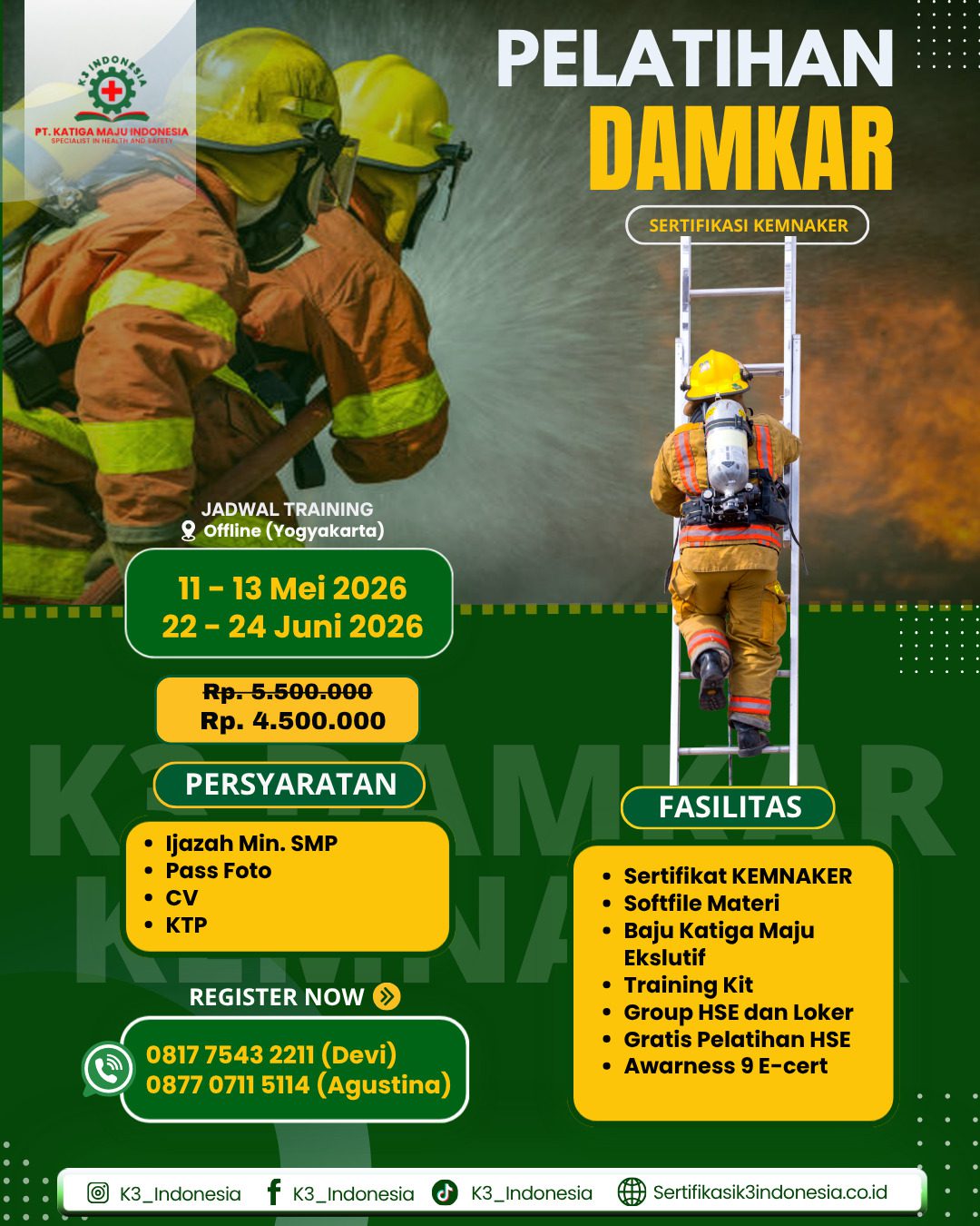 banner pelatihan damkar
