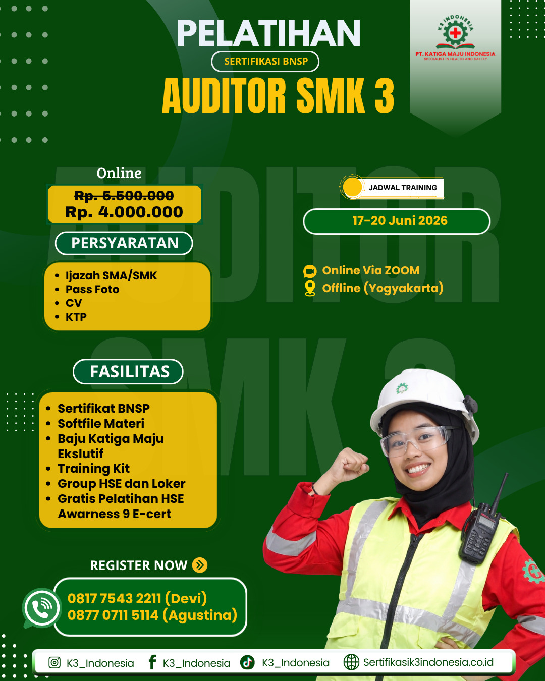 Pelatihan auditor SMK 3