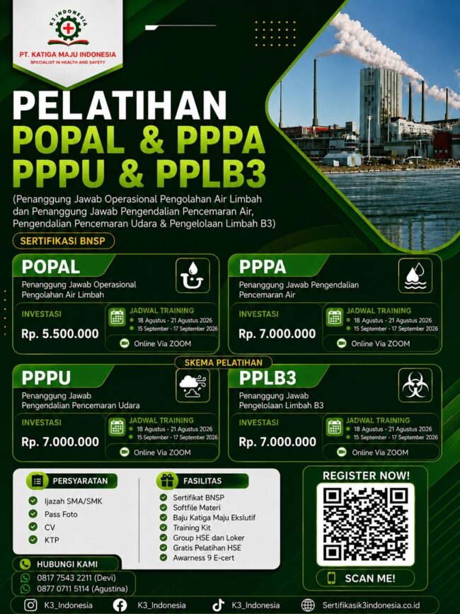 banner pelatihan k3 popal bnsp