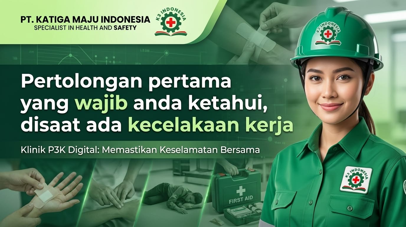 banner pertolongan pertama saat ada kecelkaan kerja