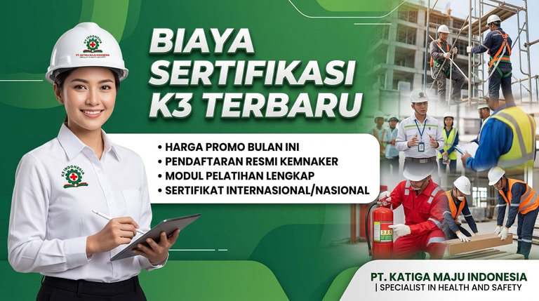 banner biaya sertifikasi k3 terbaru