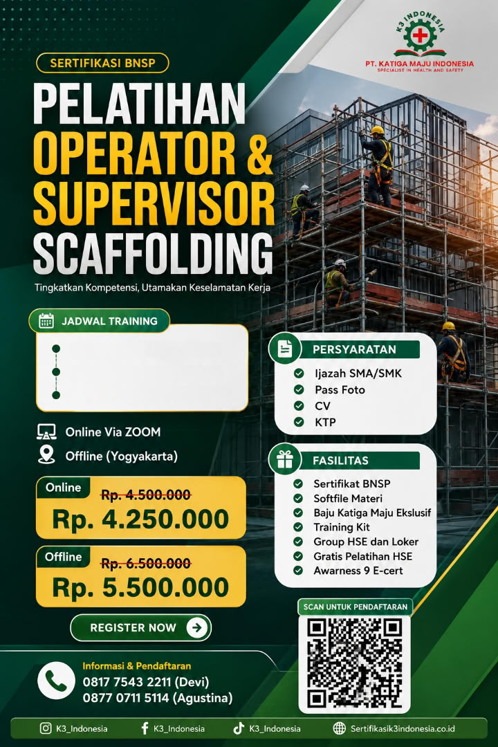 banner pelatihan scafolding