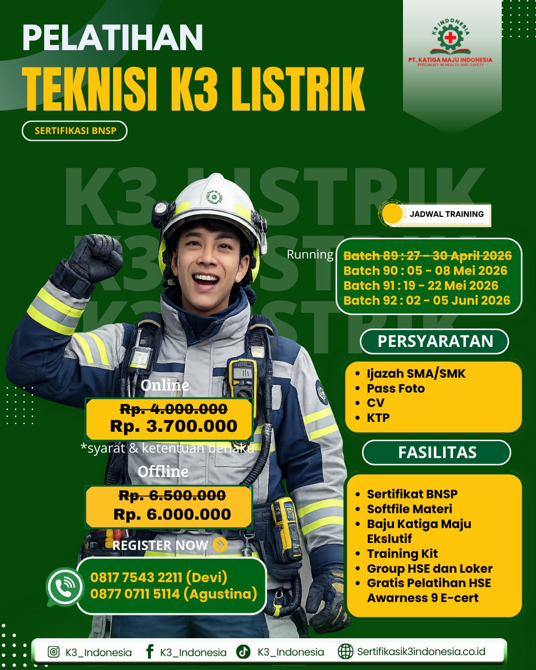 pelatihan k3 listrik