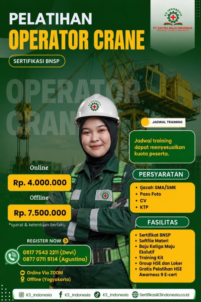 pelatihan operator crane