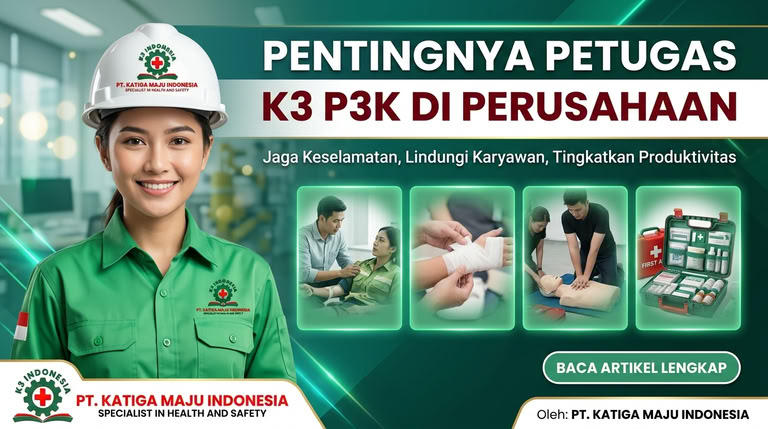 banner pentingnya petugas k3 p3k