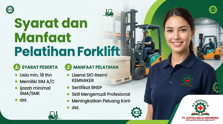 banner pelatihan k3 forklift