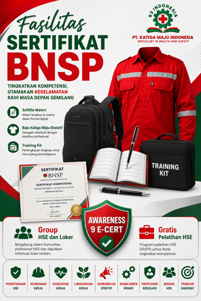 Fasilitas pelatihan pt k3 maju indonesia