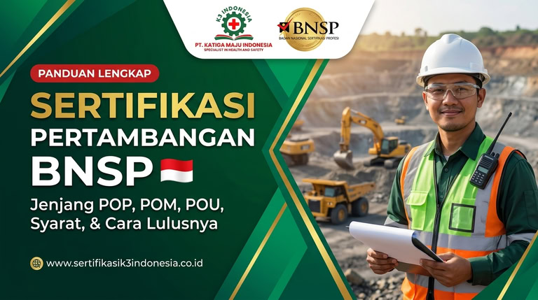 banner pelatihan pop pertambangan
