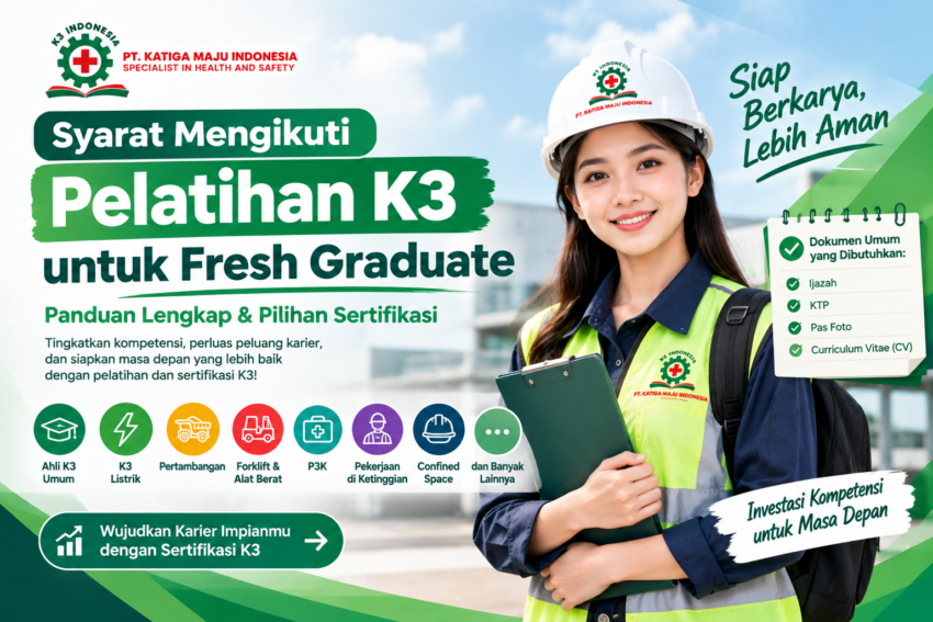 banner syarat mengikuti pelatihan k3 fresh graduate